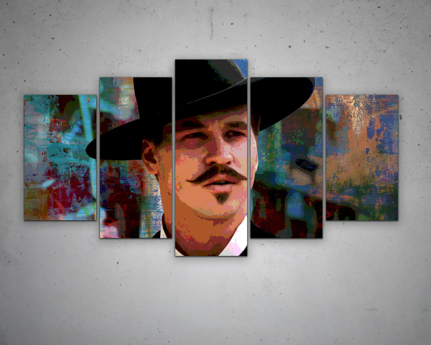 Doc Holliday Multicolour Wall Art 