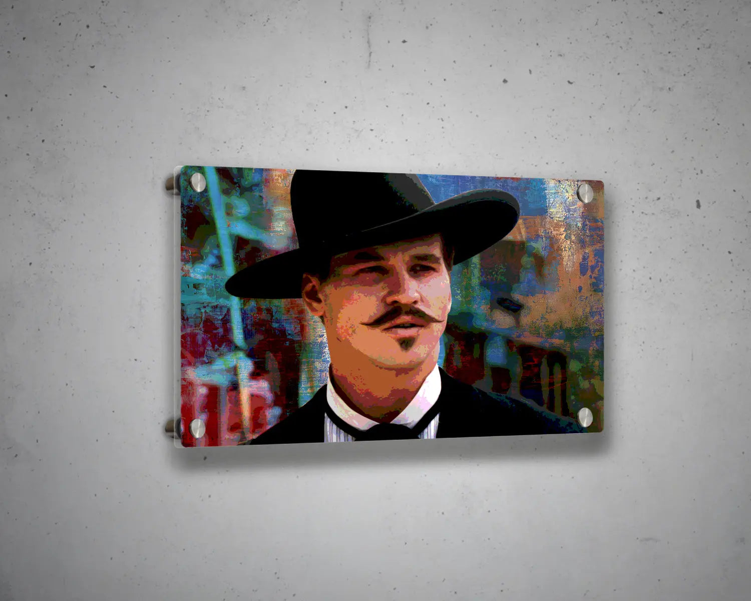 Doc Holliday Multicolour Wall Art 