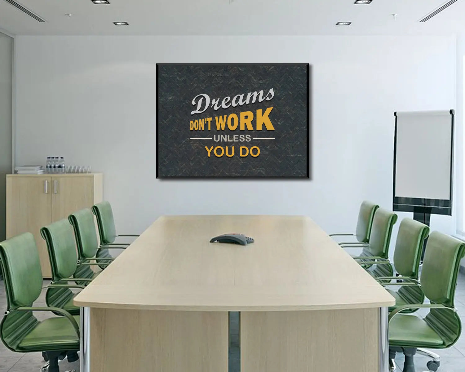 Dreams Dont Work Unless You Do Canvas Wall Art 