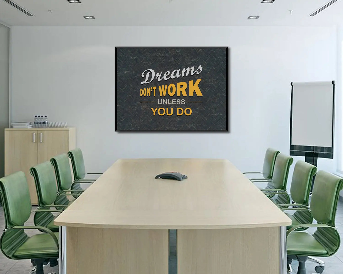Dreams Dont Work Unless You Do Canvas Wall Art 