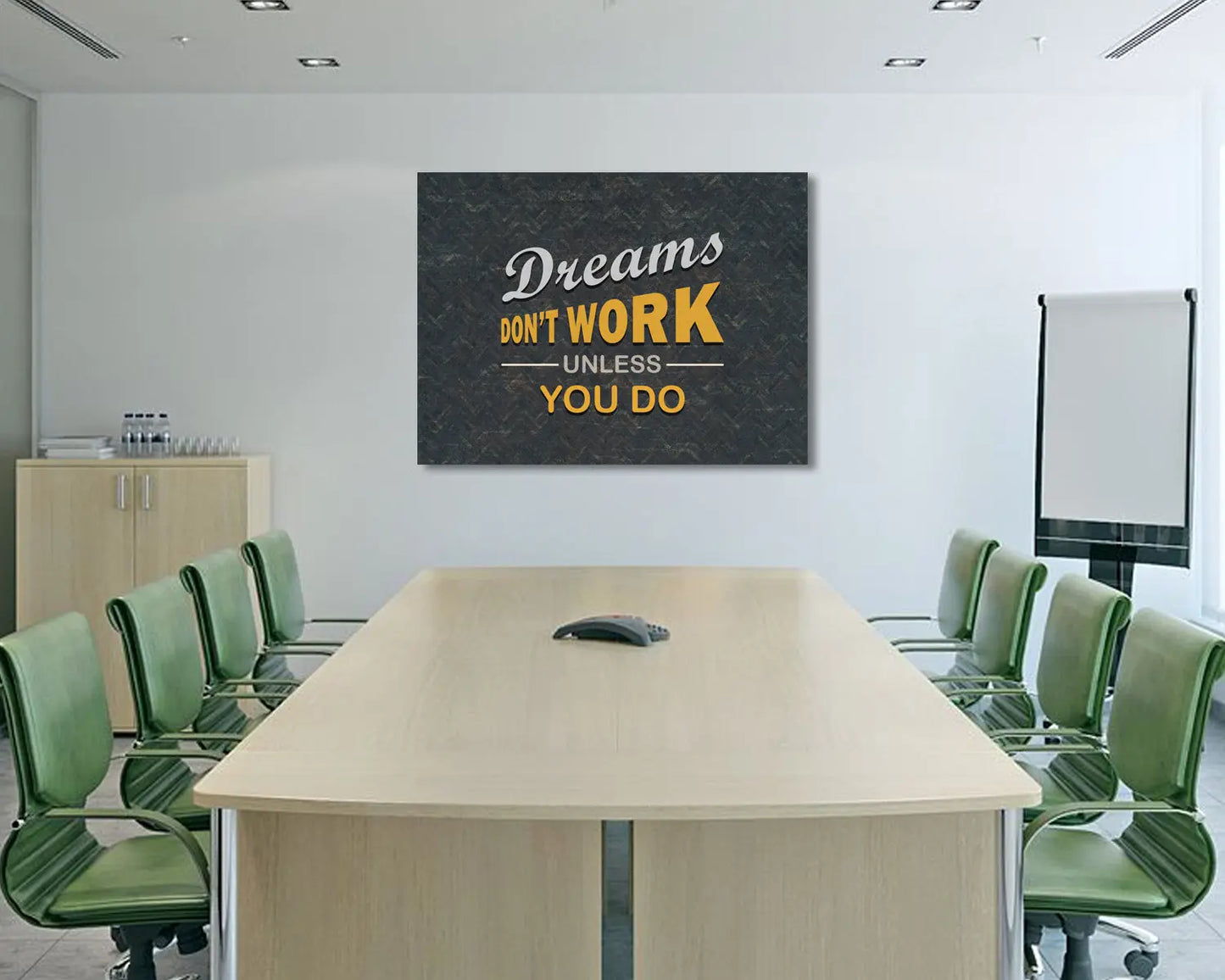 Dreams Dont Work Unless You Do Canvas Wall Art 