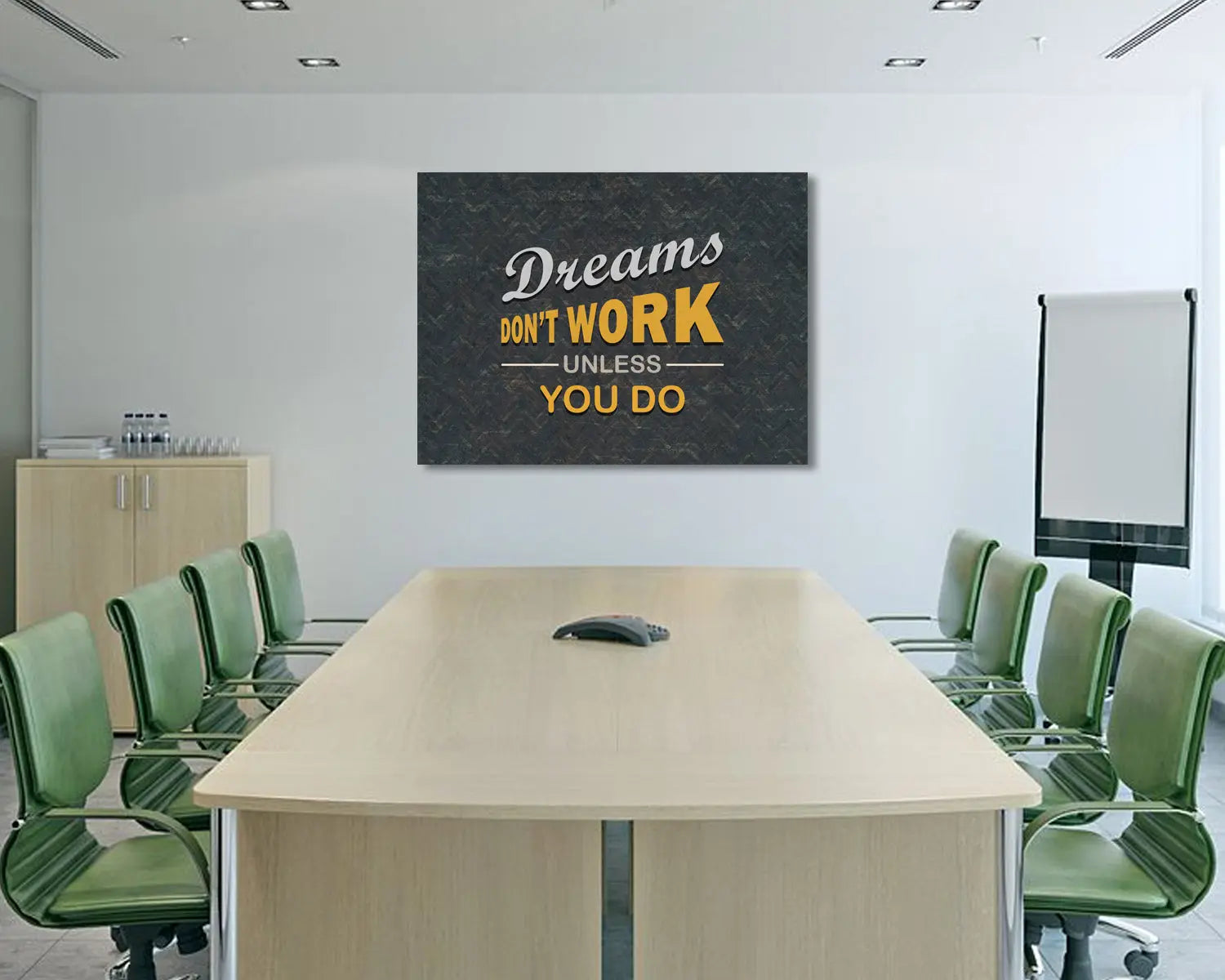 Dreams Dont Work Unless You Do Canvas Wall Art 