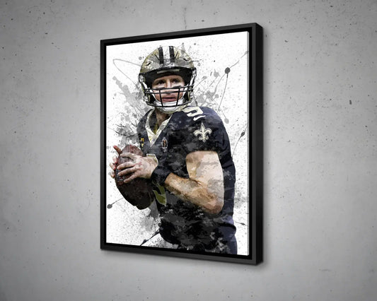 Drew Brees Canvas Wall Art
