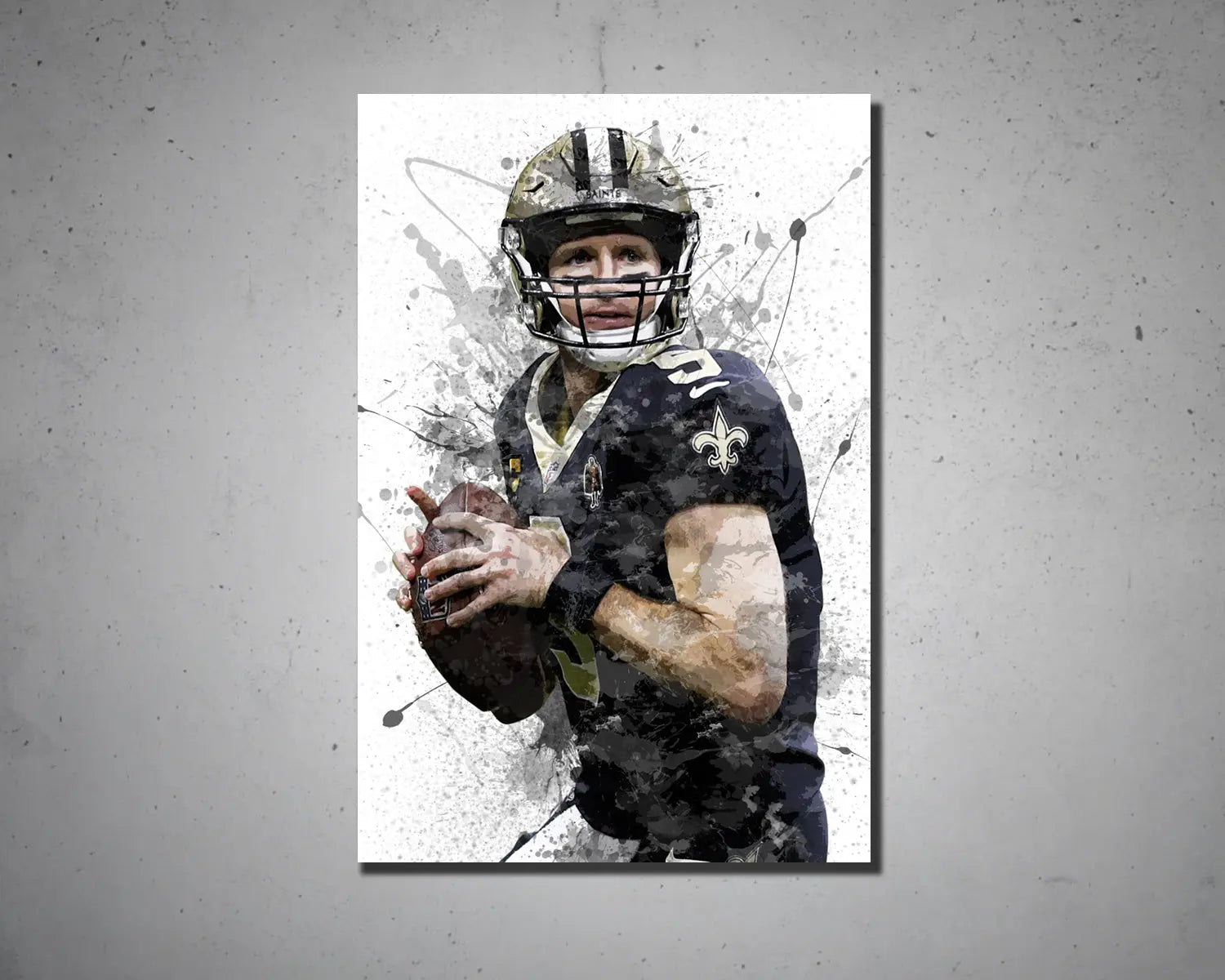 Drew Brees Canvas Wall Art 