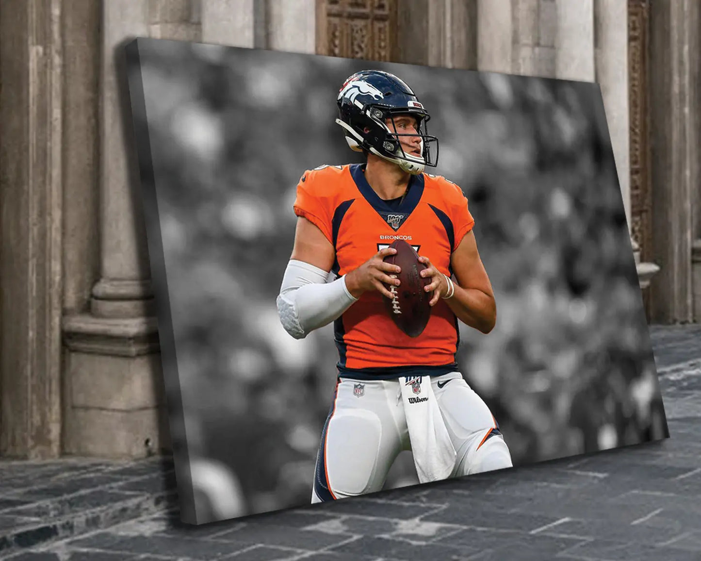 Drew Lock Black & White Canvas Art 