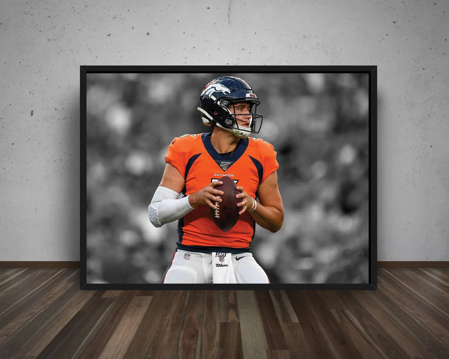 Drew Lock Black & White Canvas Art 