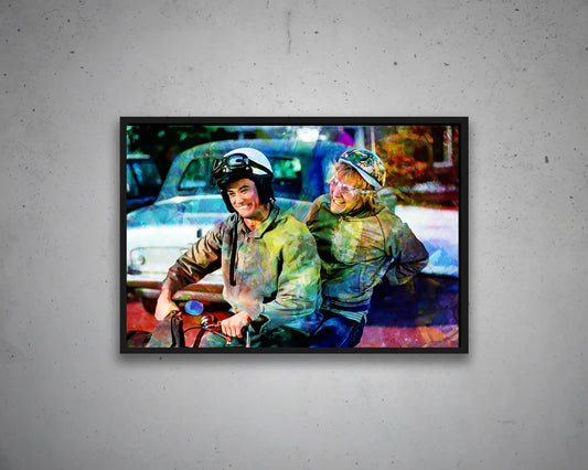 Dumb And Dumber Art Multicolour Wall Art 
