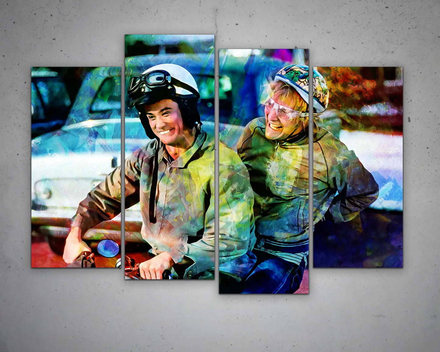 Dumb And Dumber Art Multicolour Wall Art 