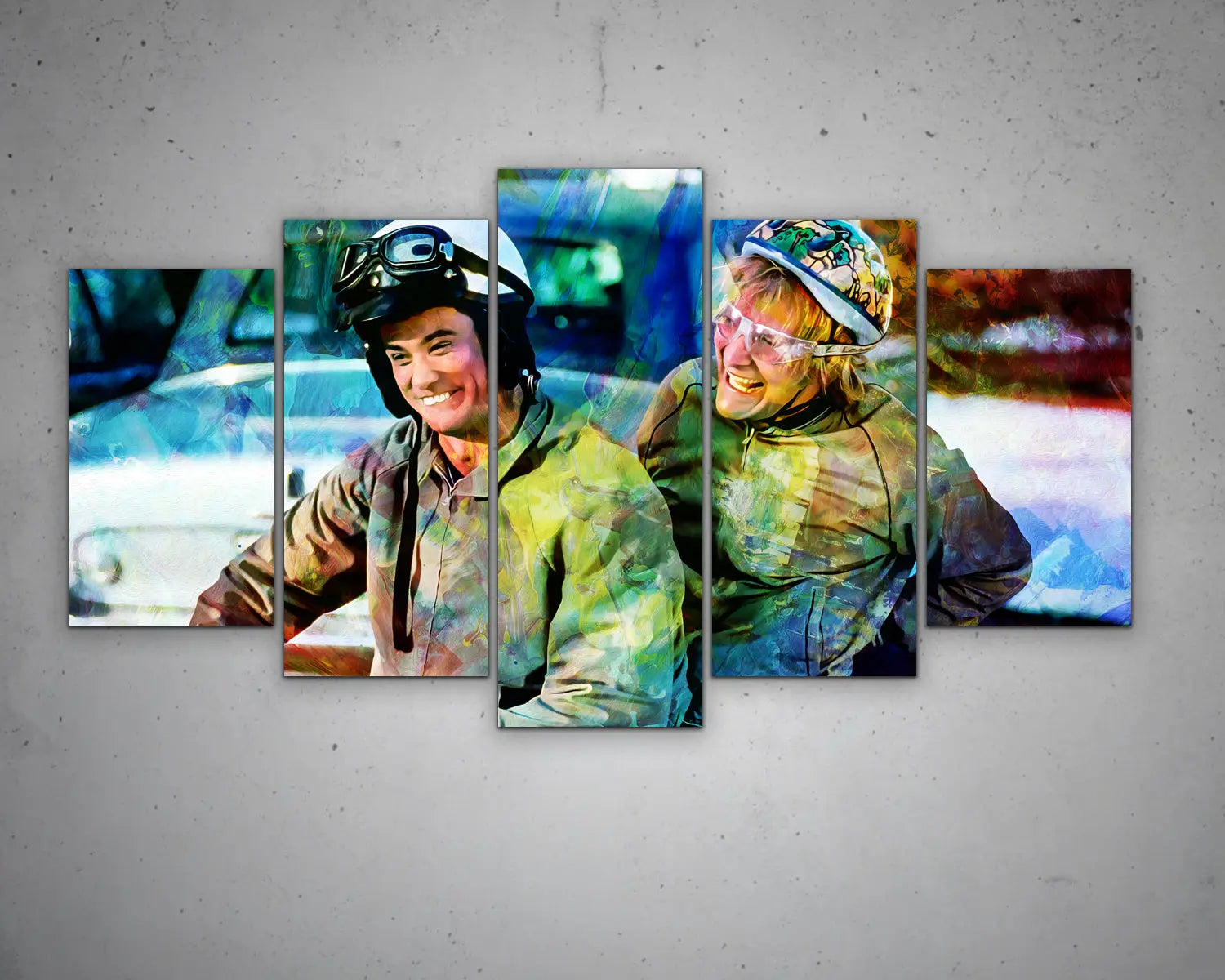 Dumb And Dumber Art Multicolour Wall Art 