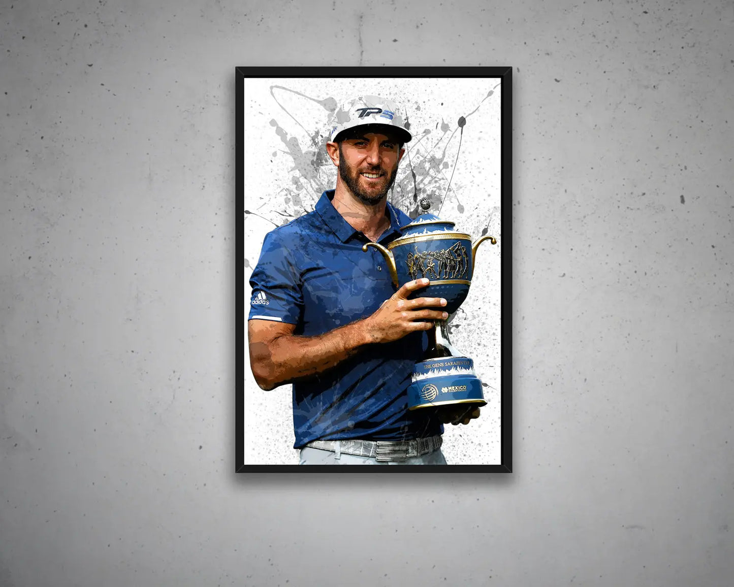 Dustin Johnson Splash Effect Canvas Art 