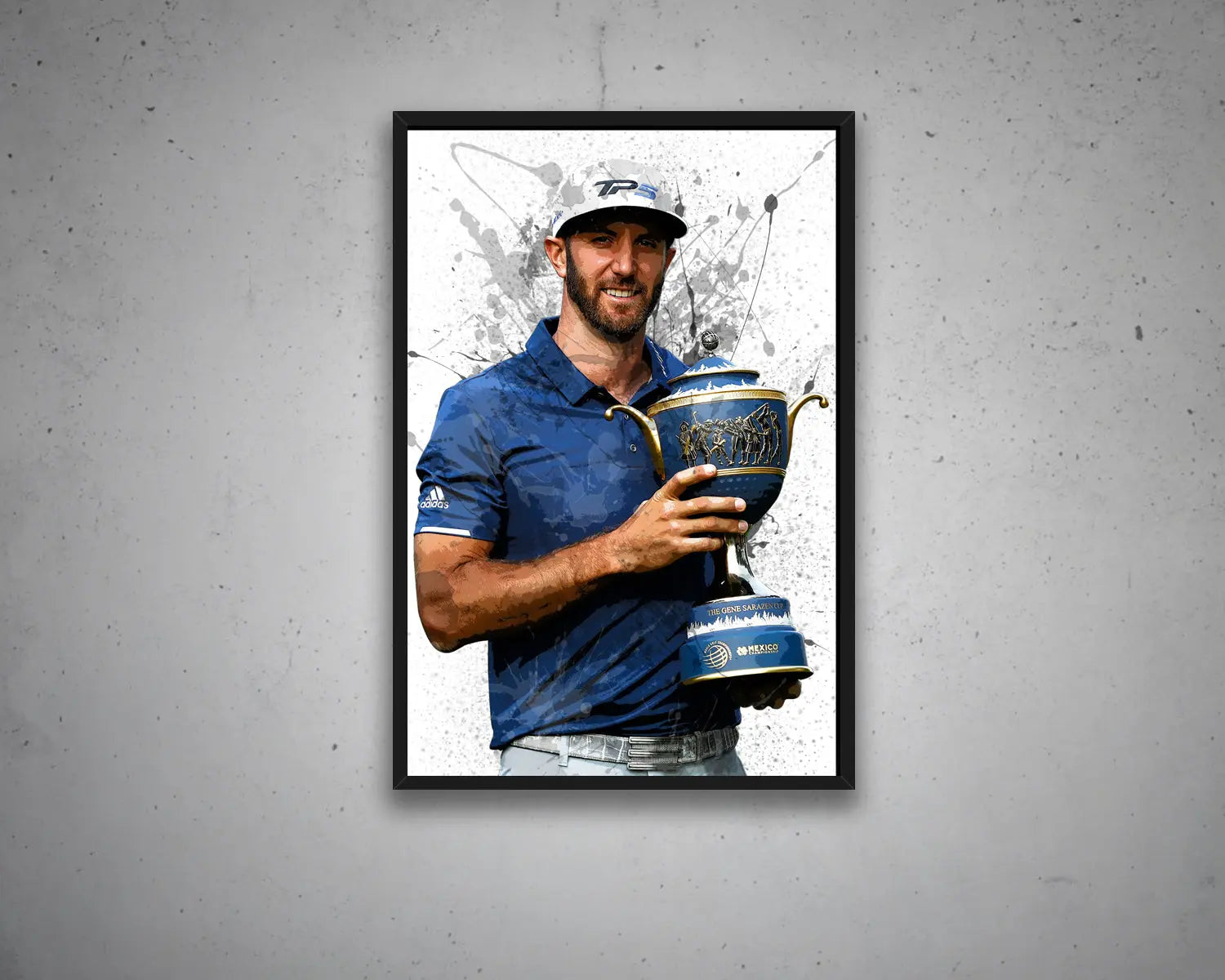 Dustin Johnson Splash Effect Canvas Art 