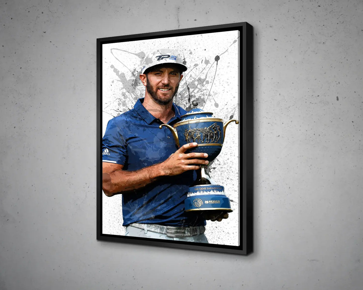 Dustin Johnson Splash Effect Canvas Art 