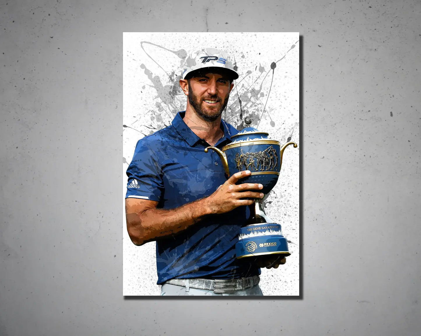 Dustin Johnson Splash Effect Canvas Art 