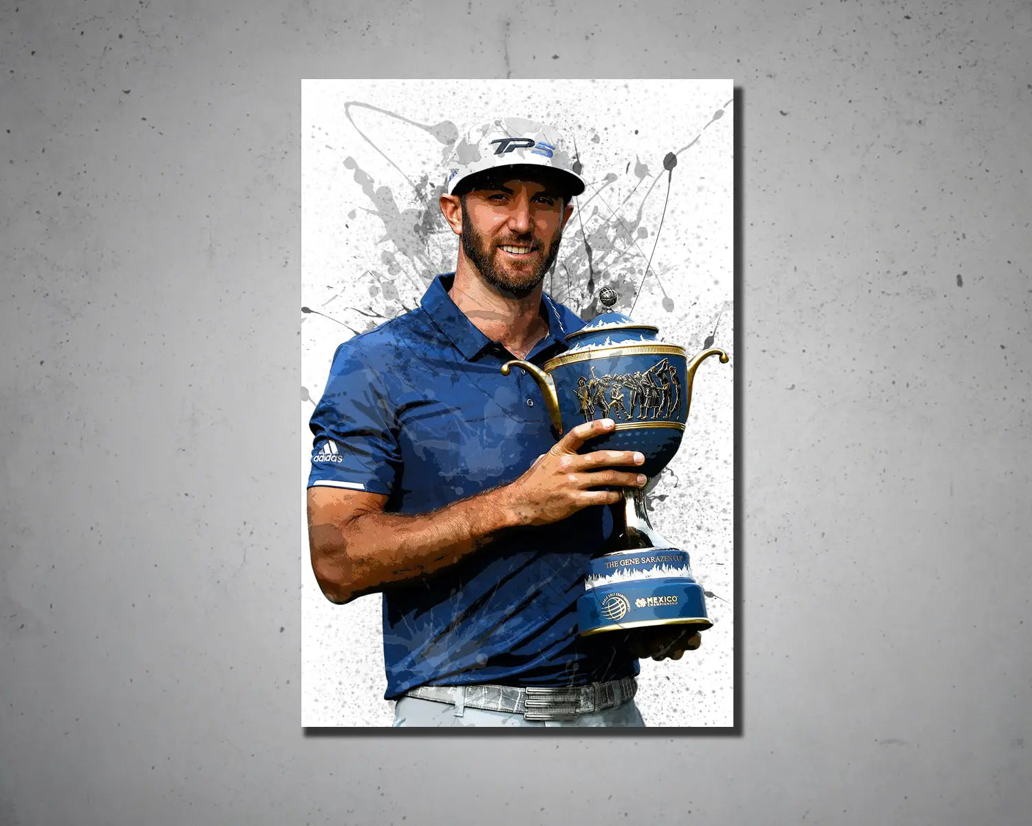 Dustin Johnson Splash Effect Canvas Art 
