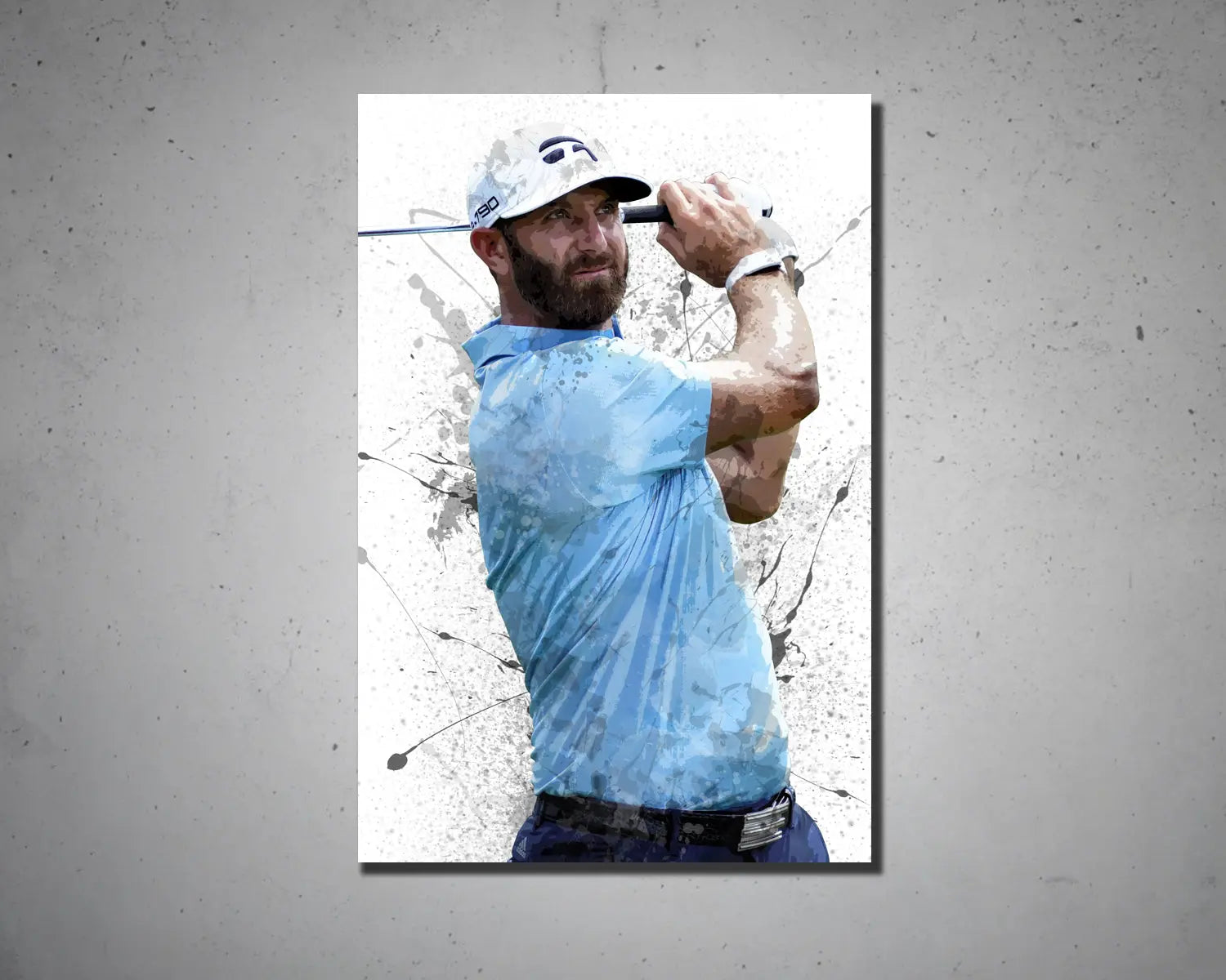Dustin Johnson Splash Effect Canvas Art 