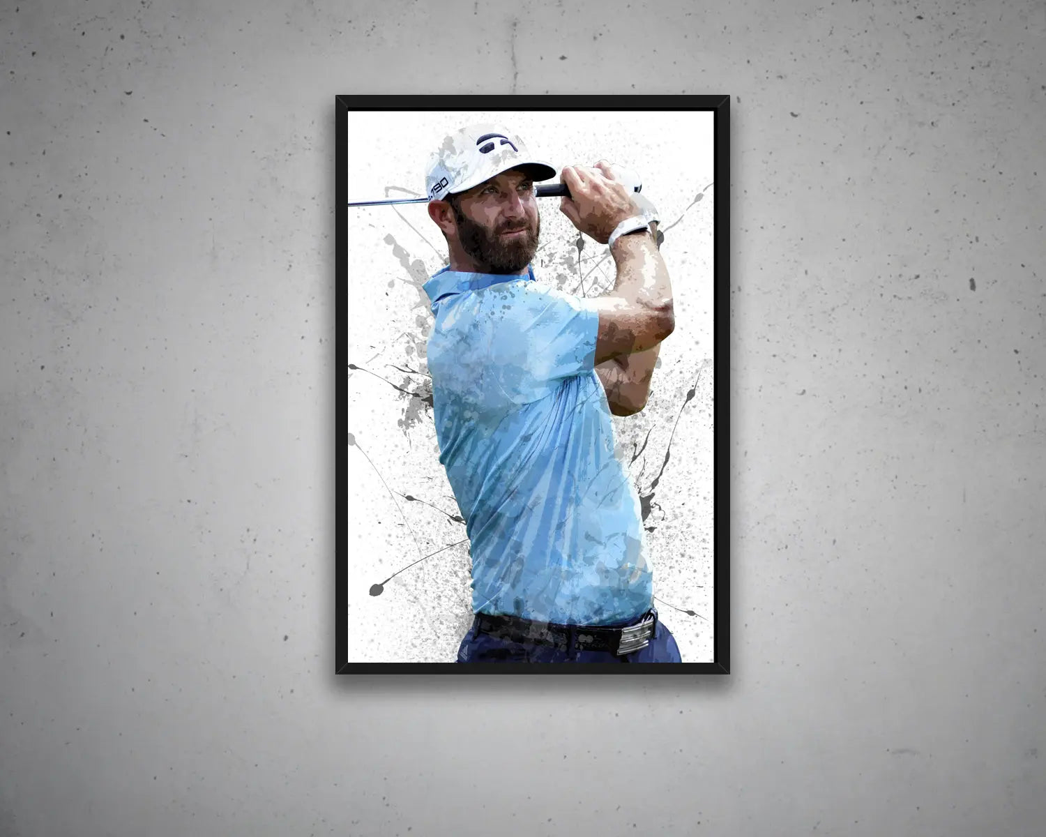 Dustin Johnson Splash Effect Canvas Art 