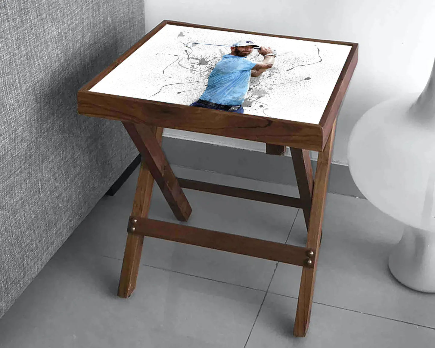 Dustin Johnson Splash Effect Coffee and Laptop Table 