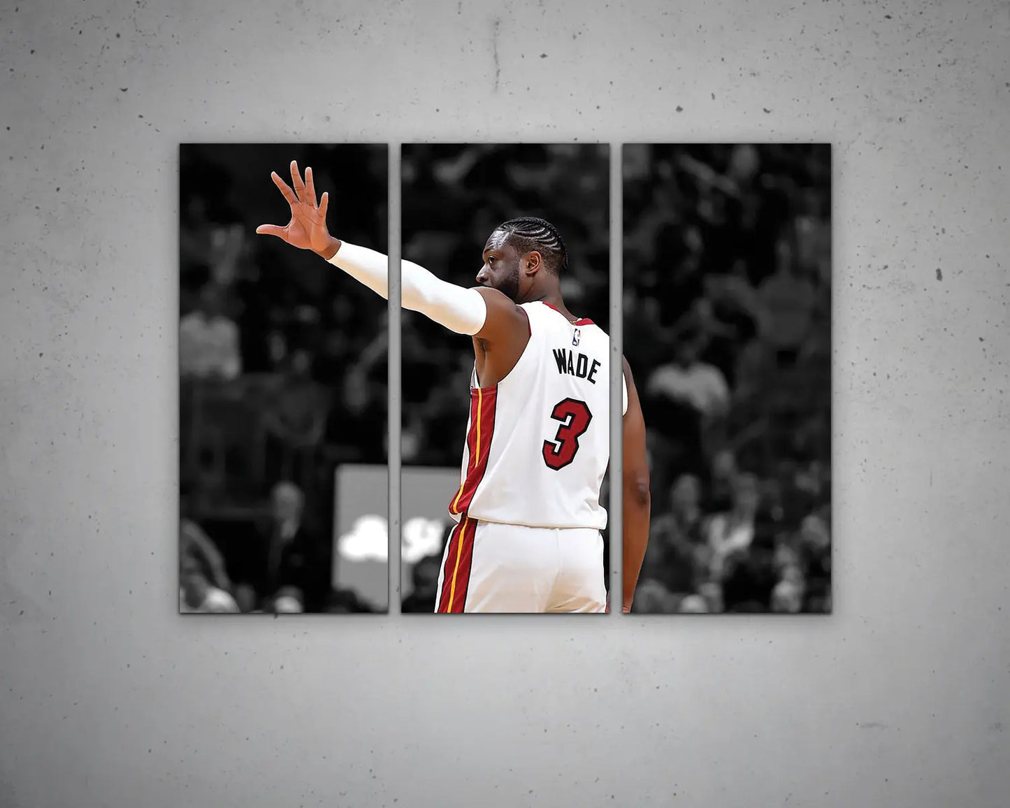 Dwyane Wade Black & White Canvas Art 