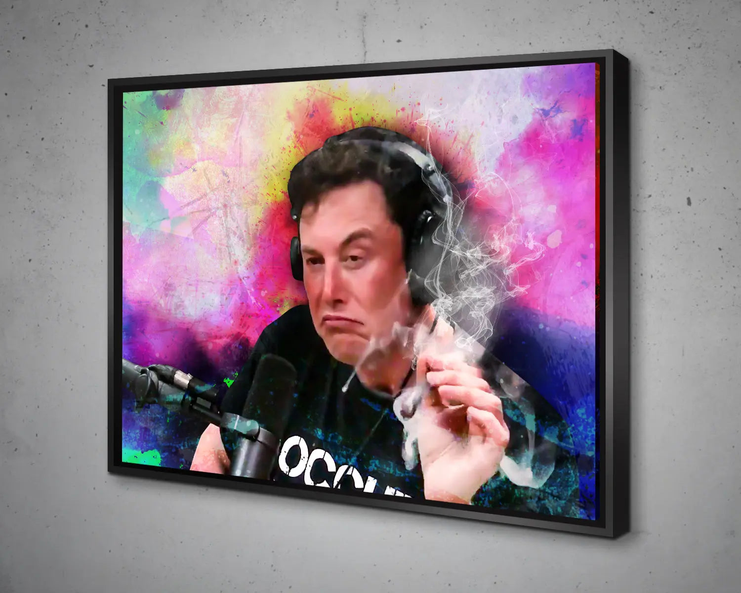 Elon Smoking Multicolour Wall Art 