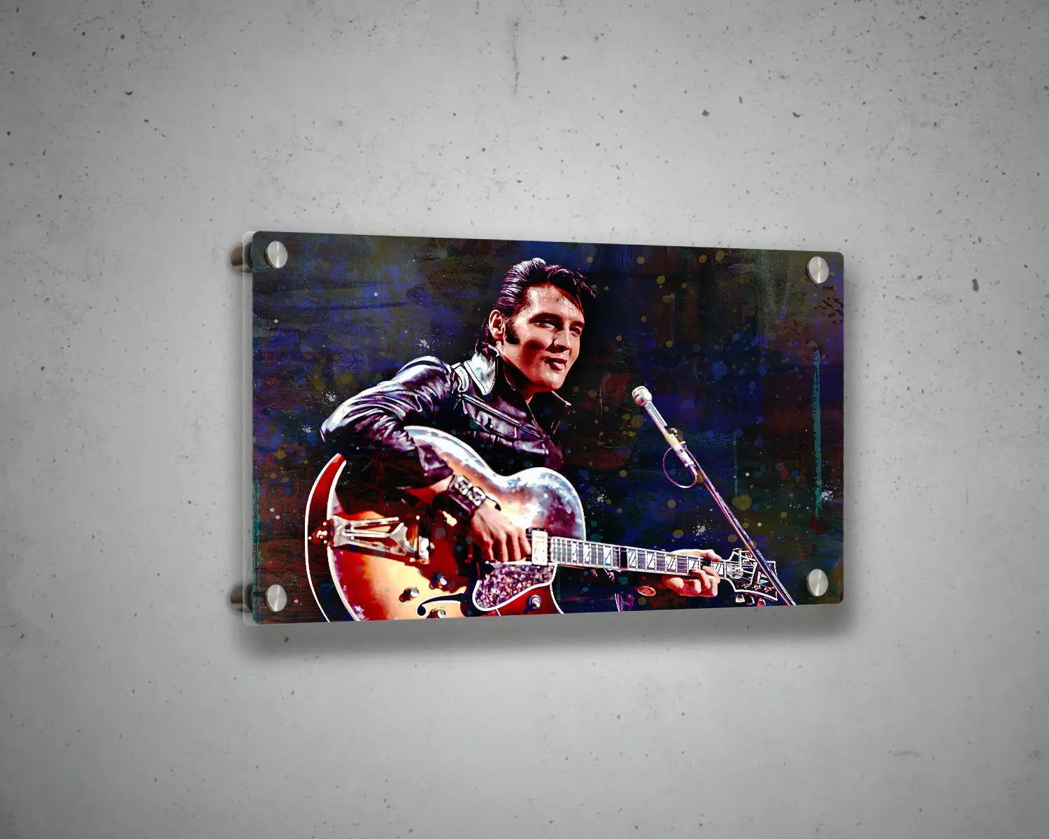 Elvis Presley Multicolour Wall Art 