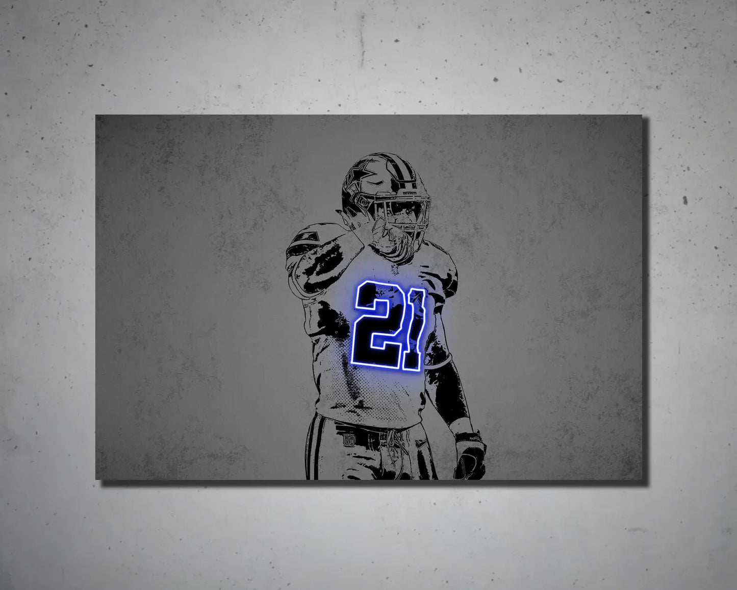 Ezekiel Elliott Canvas Wall Art 