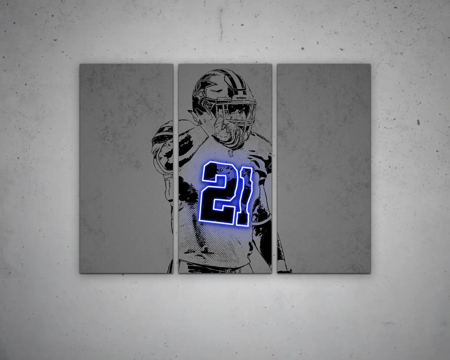 Ezekiel Elliott Canvas Wall Art 