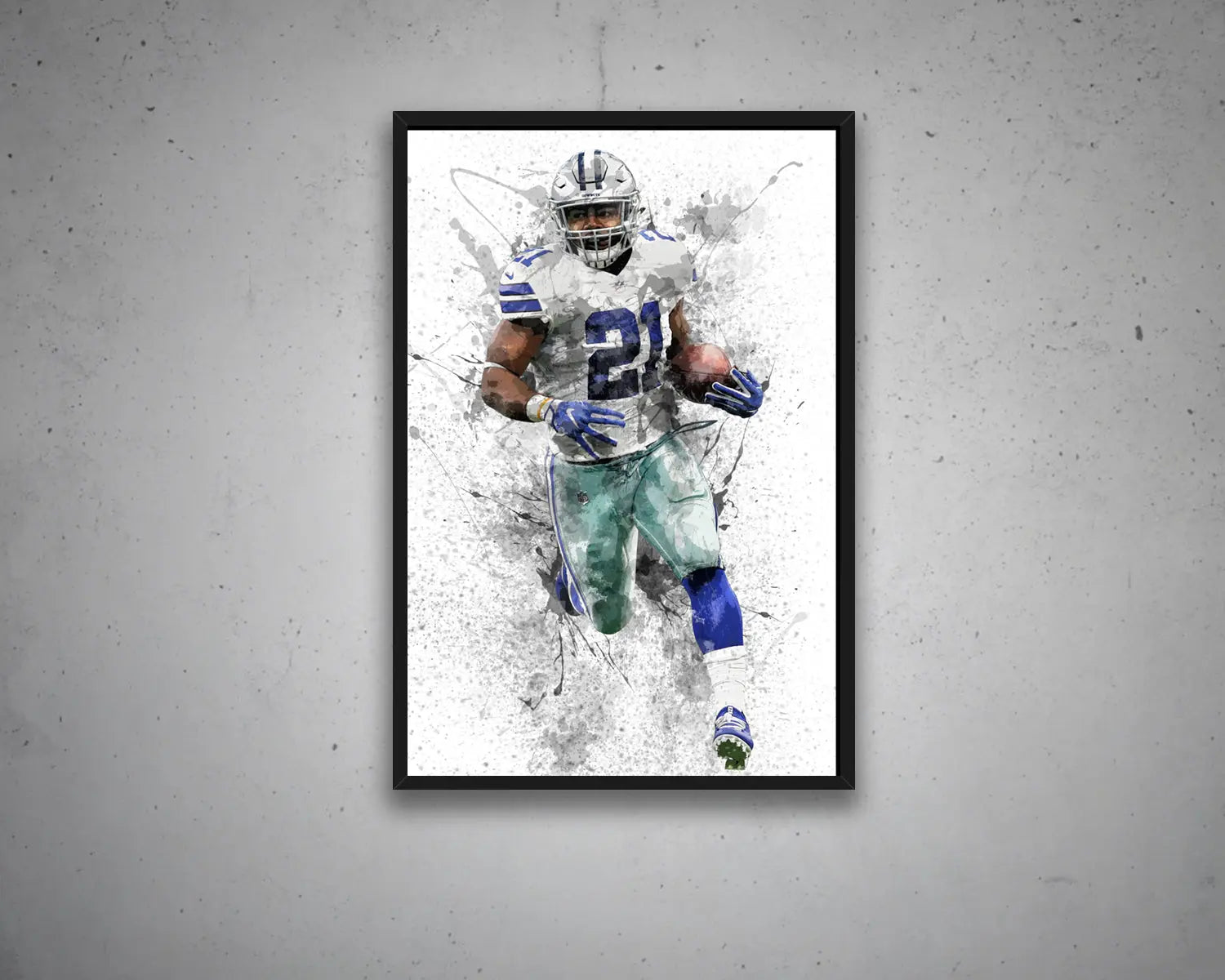 Ezekiel Elliott Canvas Wall Art 