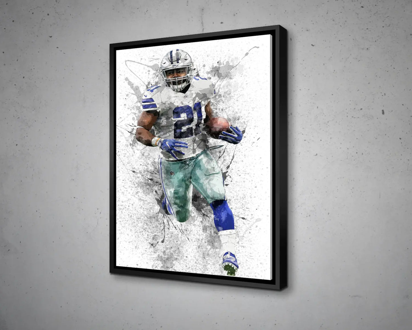 Ezekiel Elliott Canvas Wall Art 