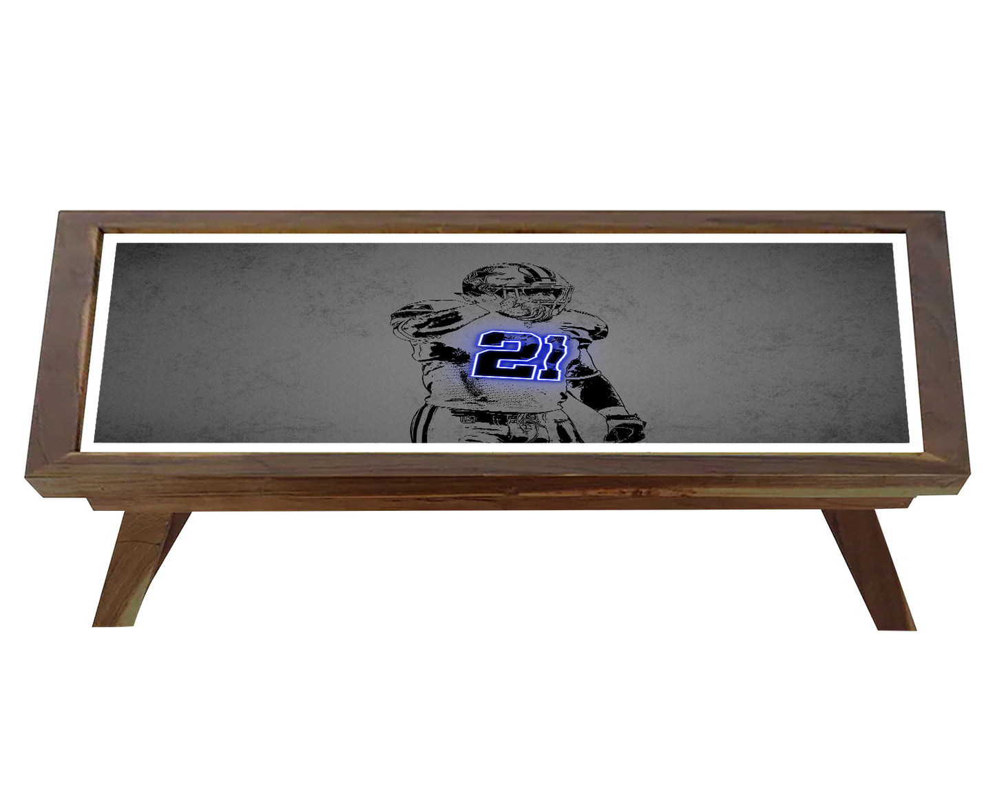 Ezekiel Elliott Neon Effect Coffee and Laptop Table 
