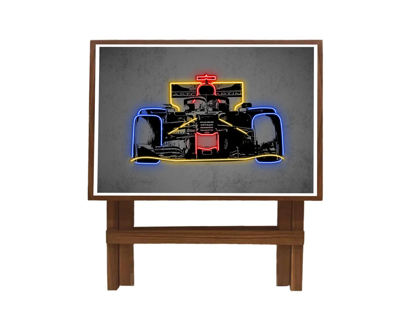 F1 Racer Neon Effect Coffee and Laptop Table 