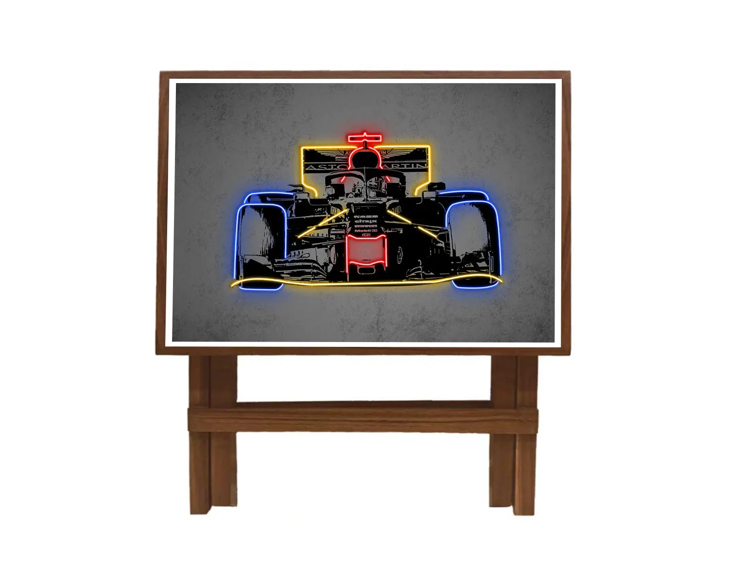 F1 Racer Neon Effect Coffee and Laptop Table 