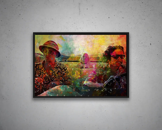 Fear and Loathing in Las Vegas Art Multicolour Wall Art 