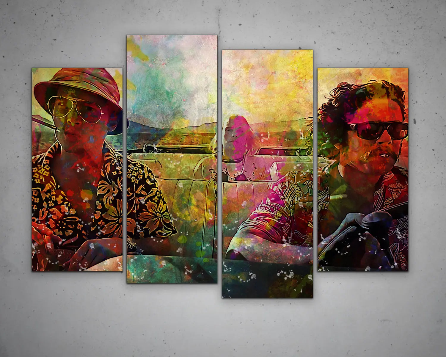 Fear and Loathing in Las Vegas Art Multicolour Wall Art 