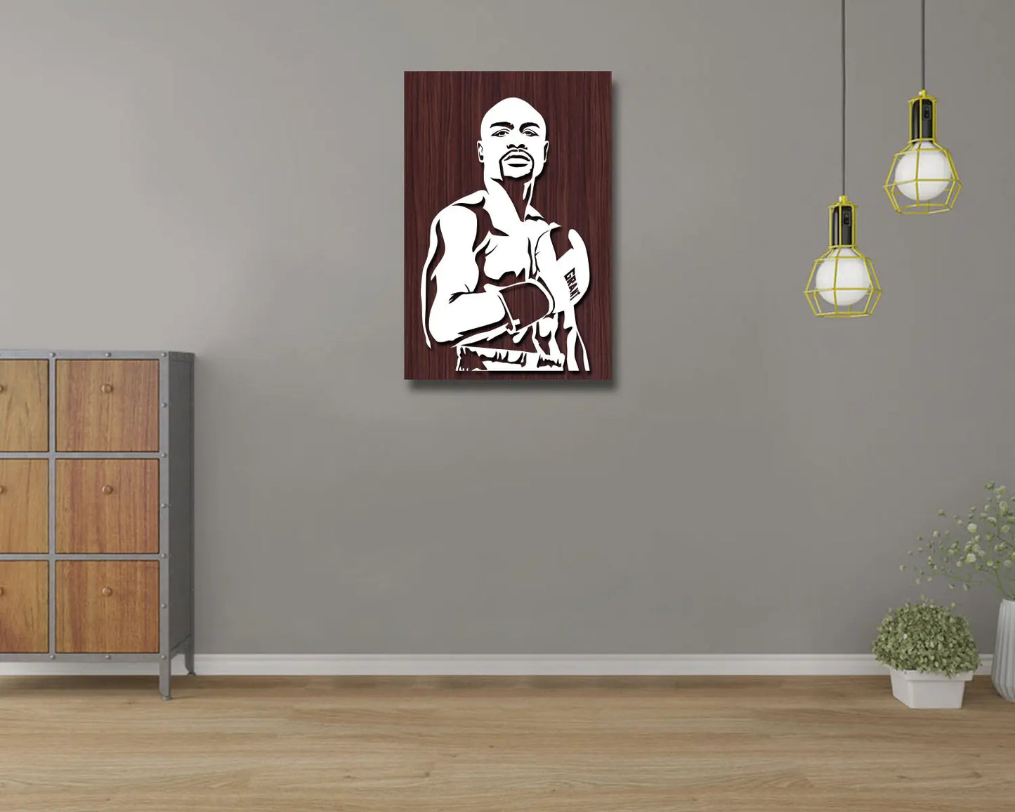 Floyd Mayweather LED Wooden Decal 