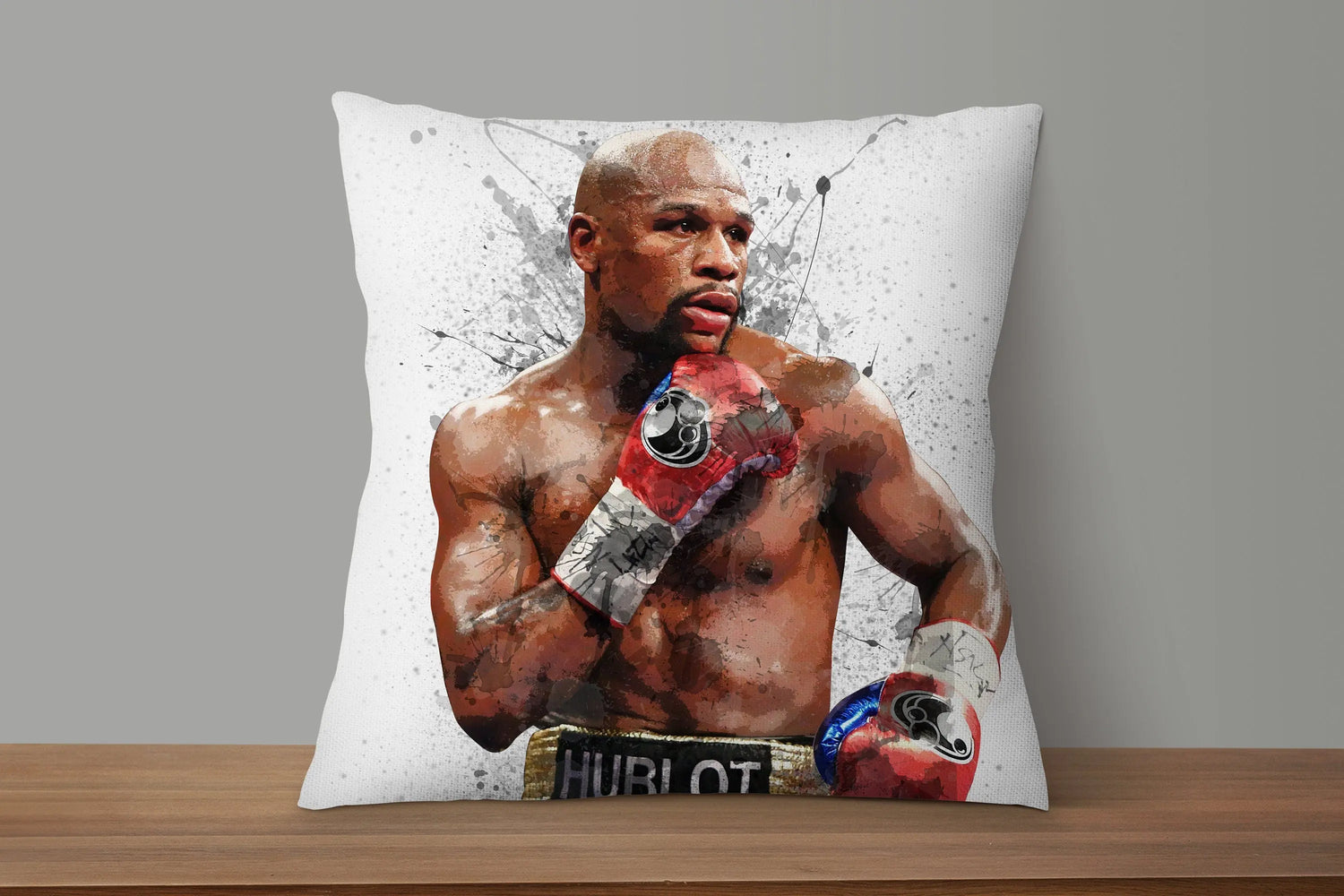 Floyd Mayweather Splash Effect Pillow 