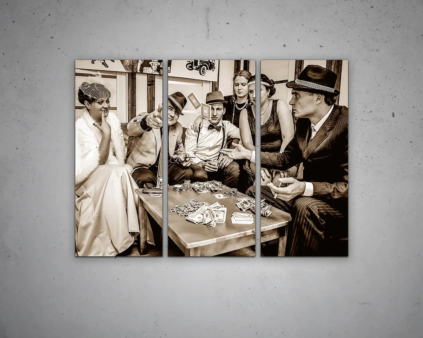 Gangsters Multicolour Wall Art 