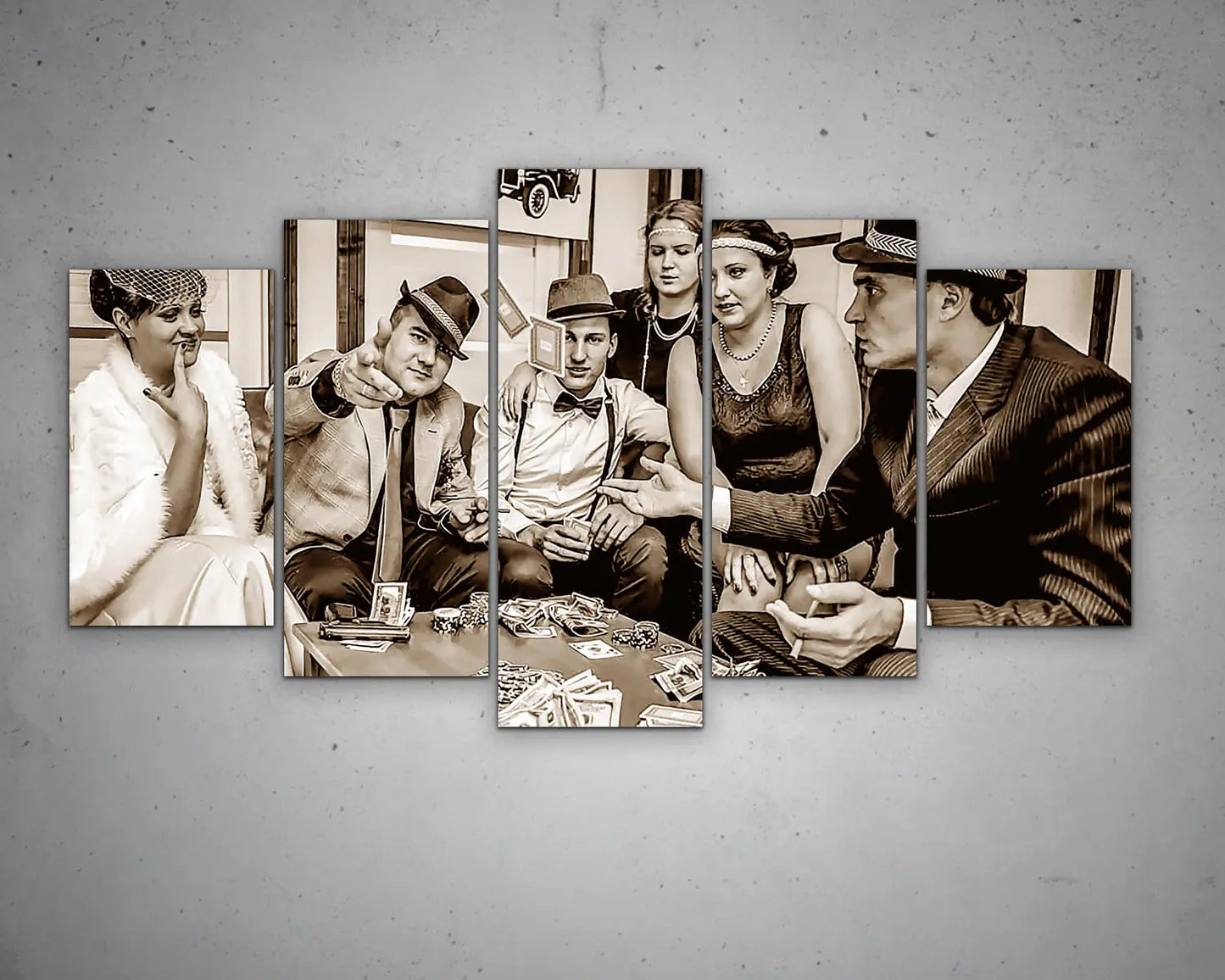 Gangsters Multicolour Wall Art 