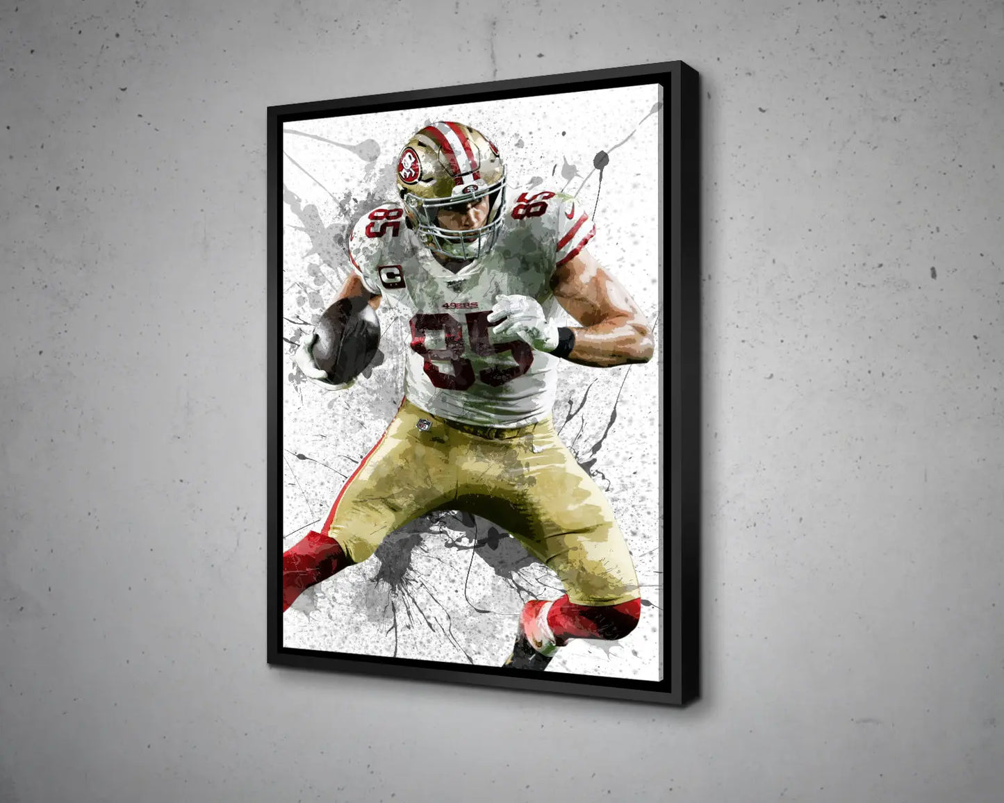 George Kittle Canvas Wall Art 