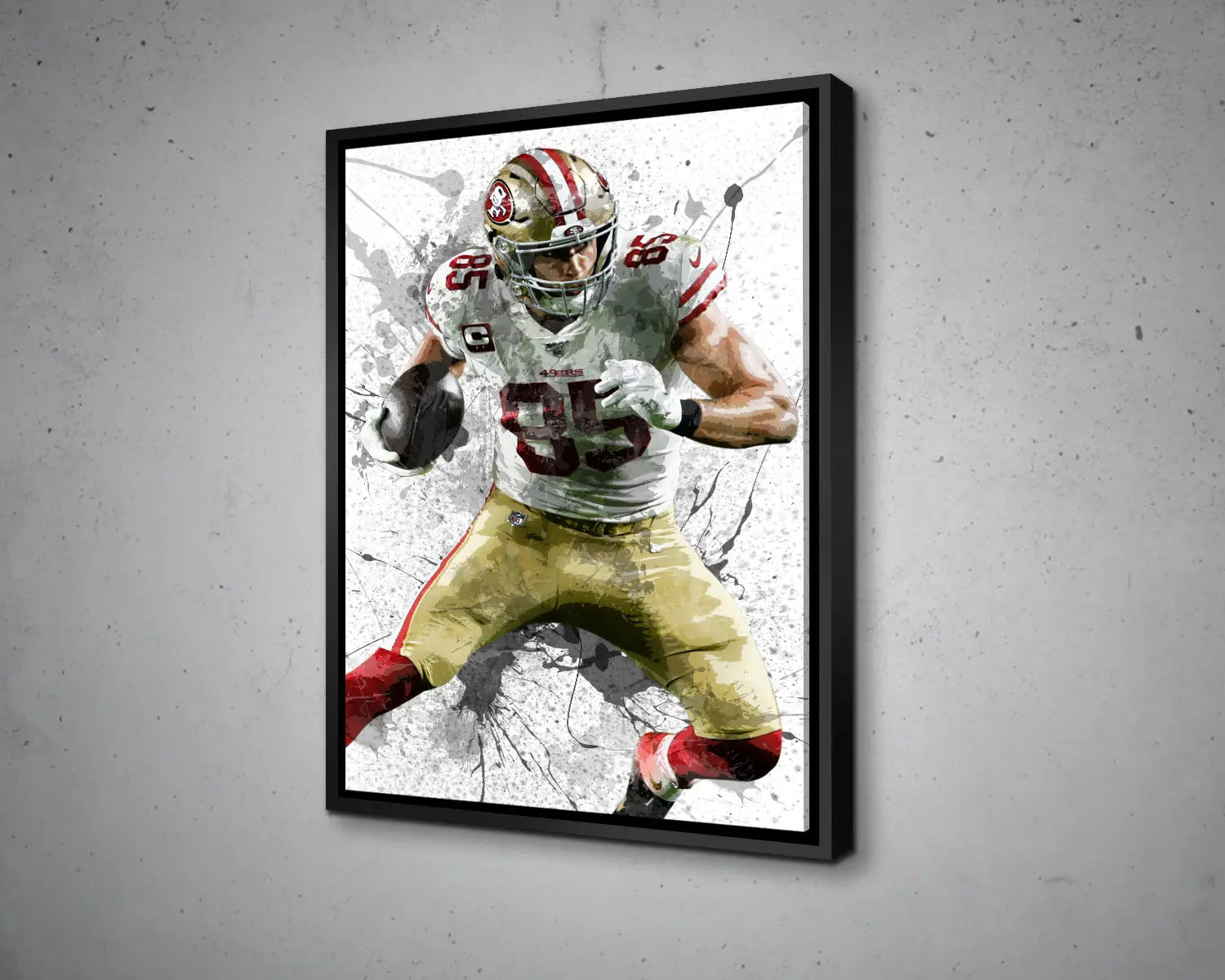George Kittle Canvas Wall Art 