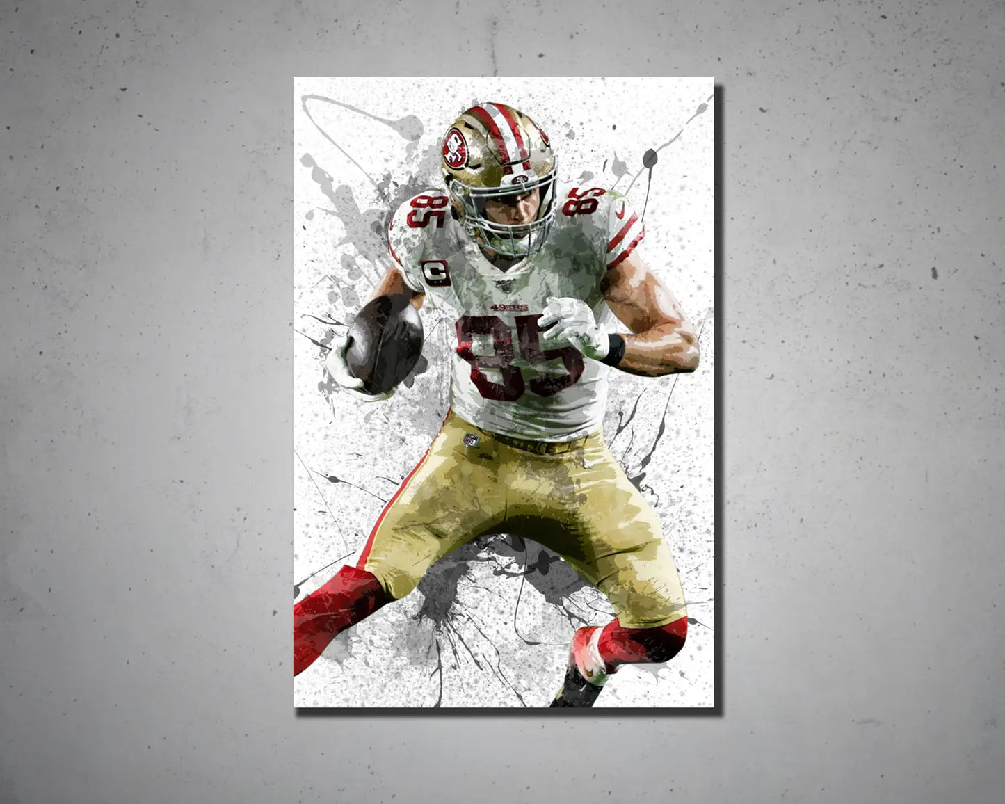 George Kittle Canvas Wall Art 