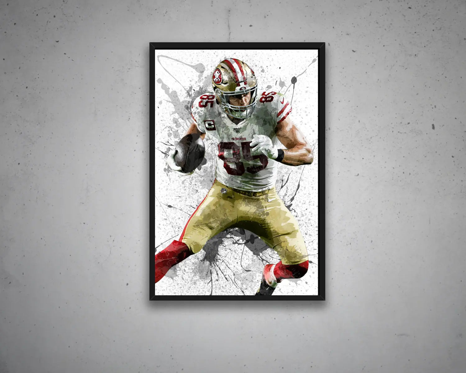 George Kittle Canvas Wall Art 