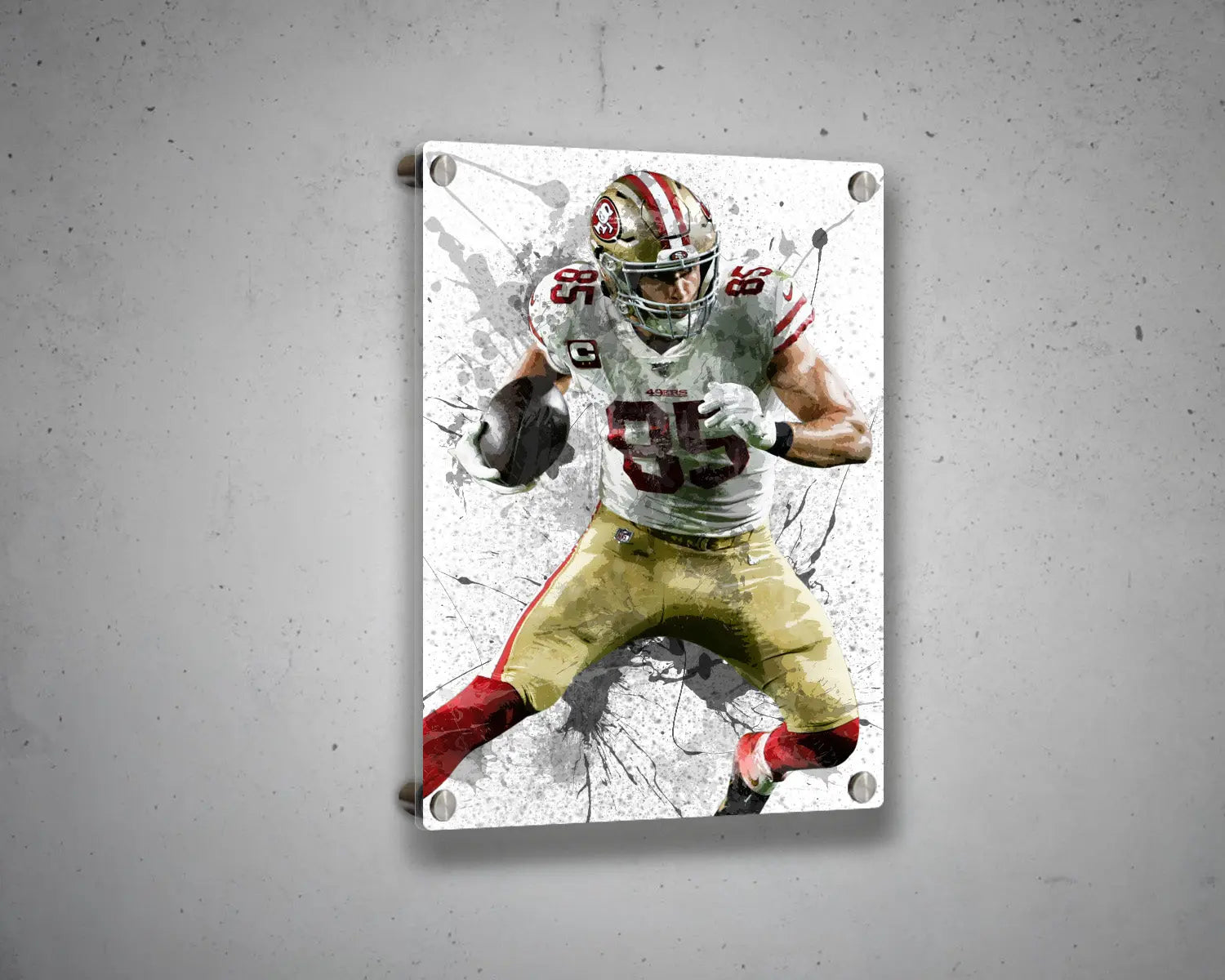 George Kittle Canvas Wall Art 