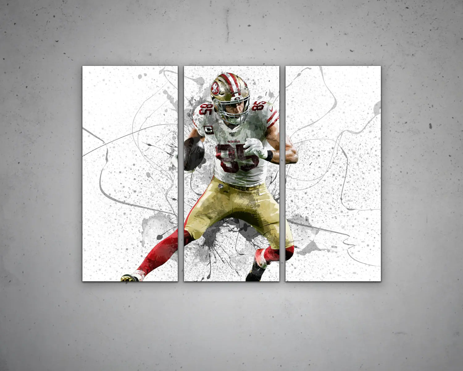 George Kittle Canvas Wall Art 