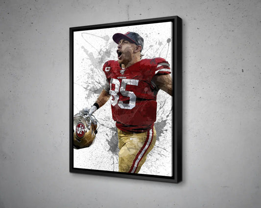 George Kittle Canvas Wall Art