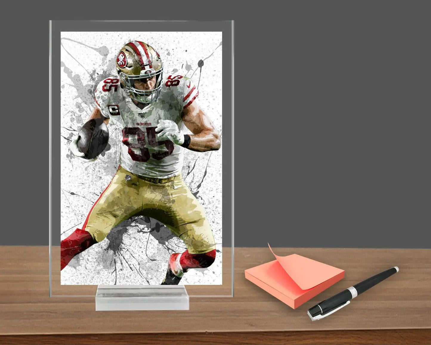George Kittle Splash Effect Acrylic Table Top 