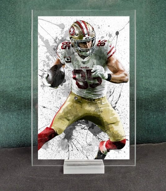 George Kittle Splash Effect Acrylic Table Top