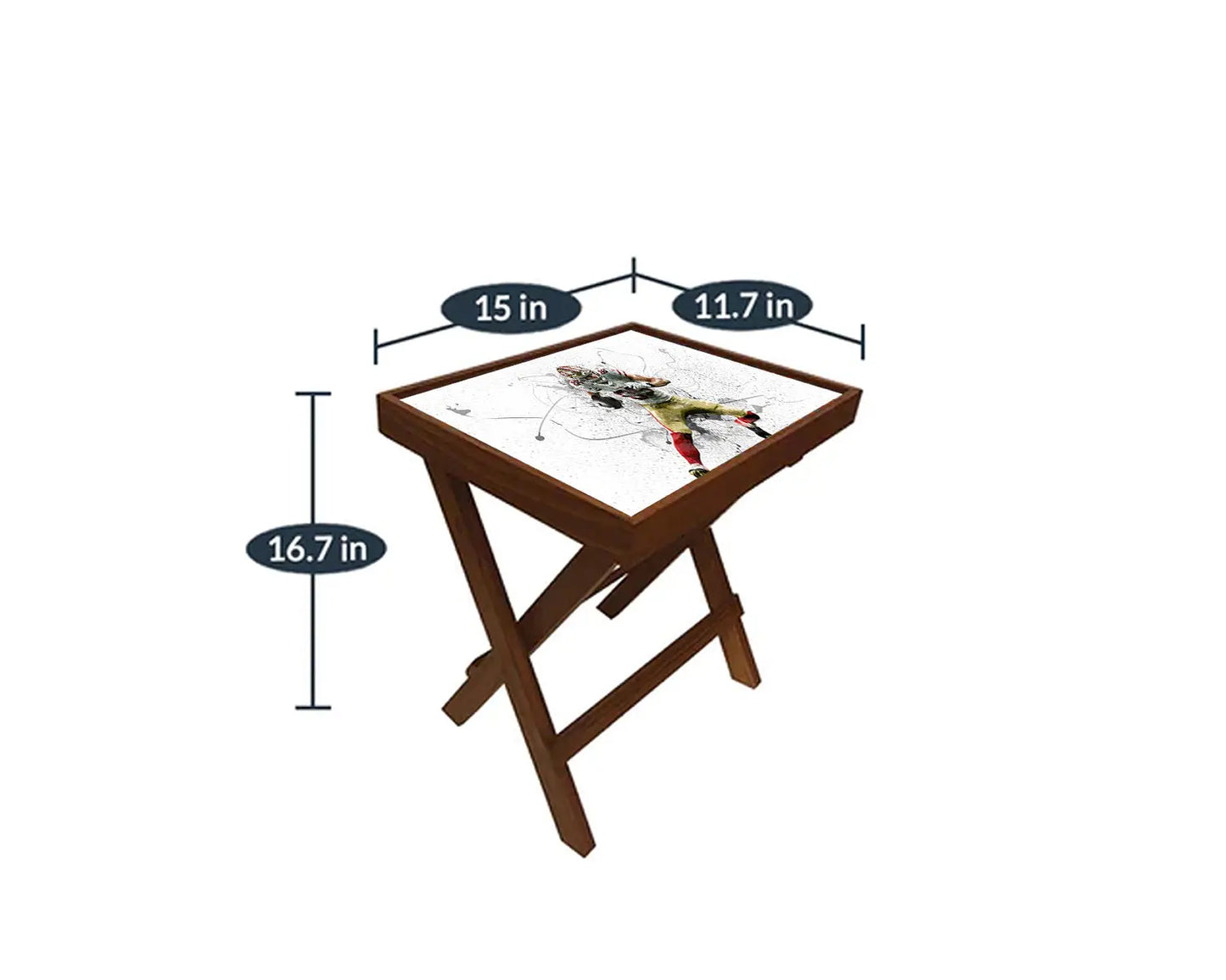George Kittle Splash Effect Coffee and Laptop Table 