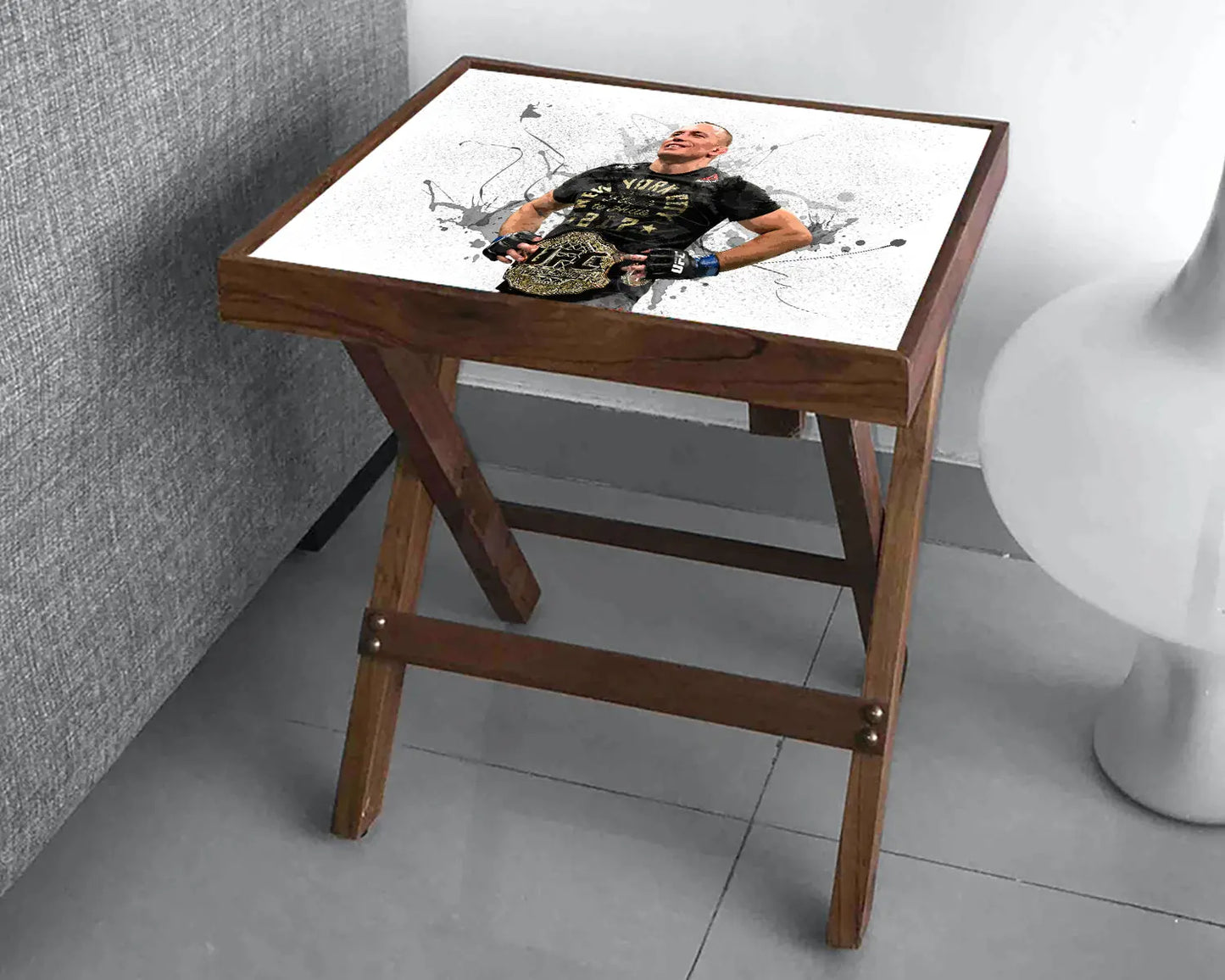 Georges St-Pierre Splash Effect Coffee and Laptop Table 