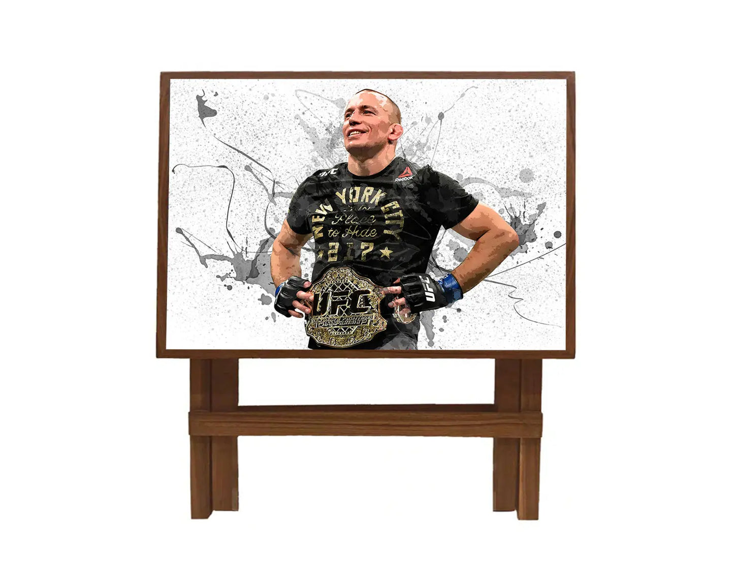 Georges St-Pierre Splash Effect Coffee and Laptop Table 