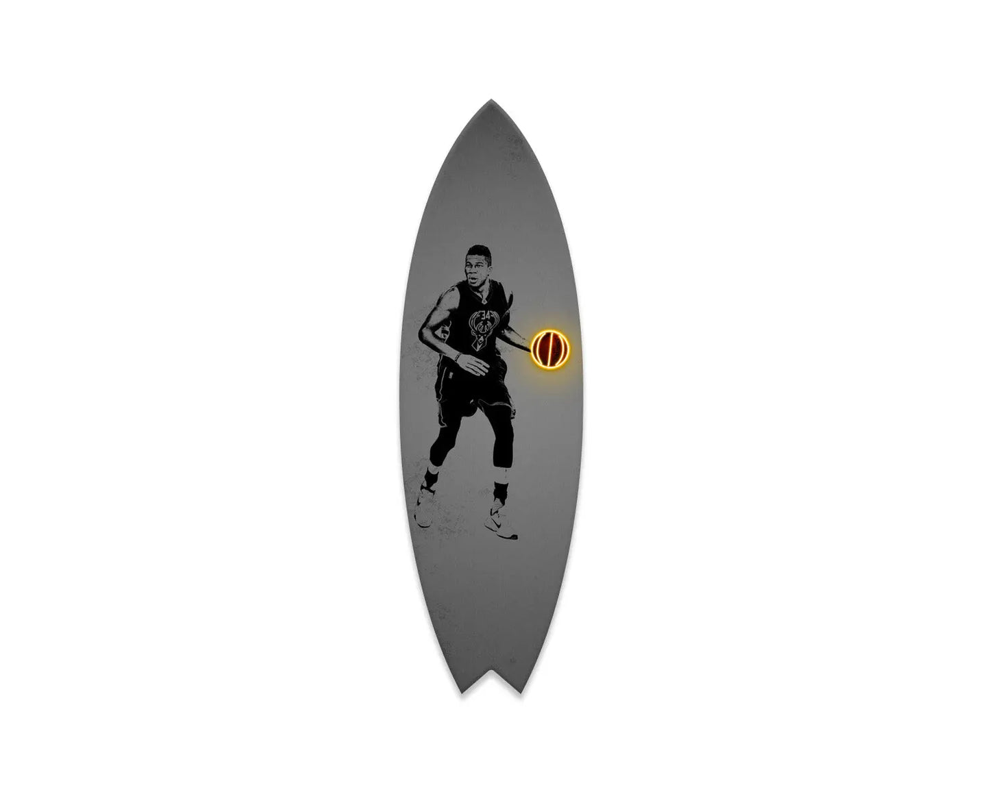 Giannis Antetokounmpo Acrylic Surfboard Wall Art 